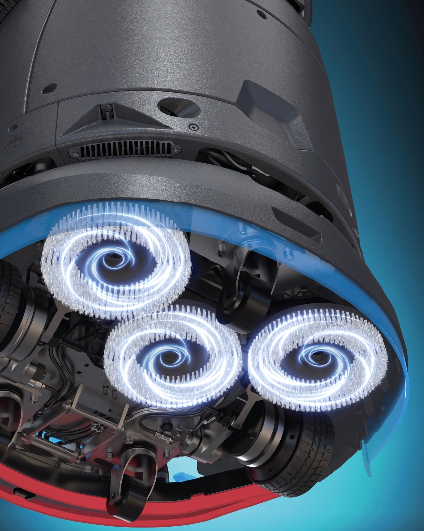 Lionsbot R5 Reinigungsroboter Tri-Pad-System